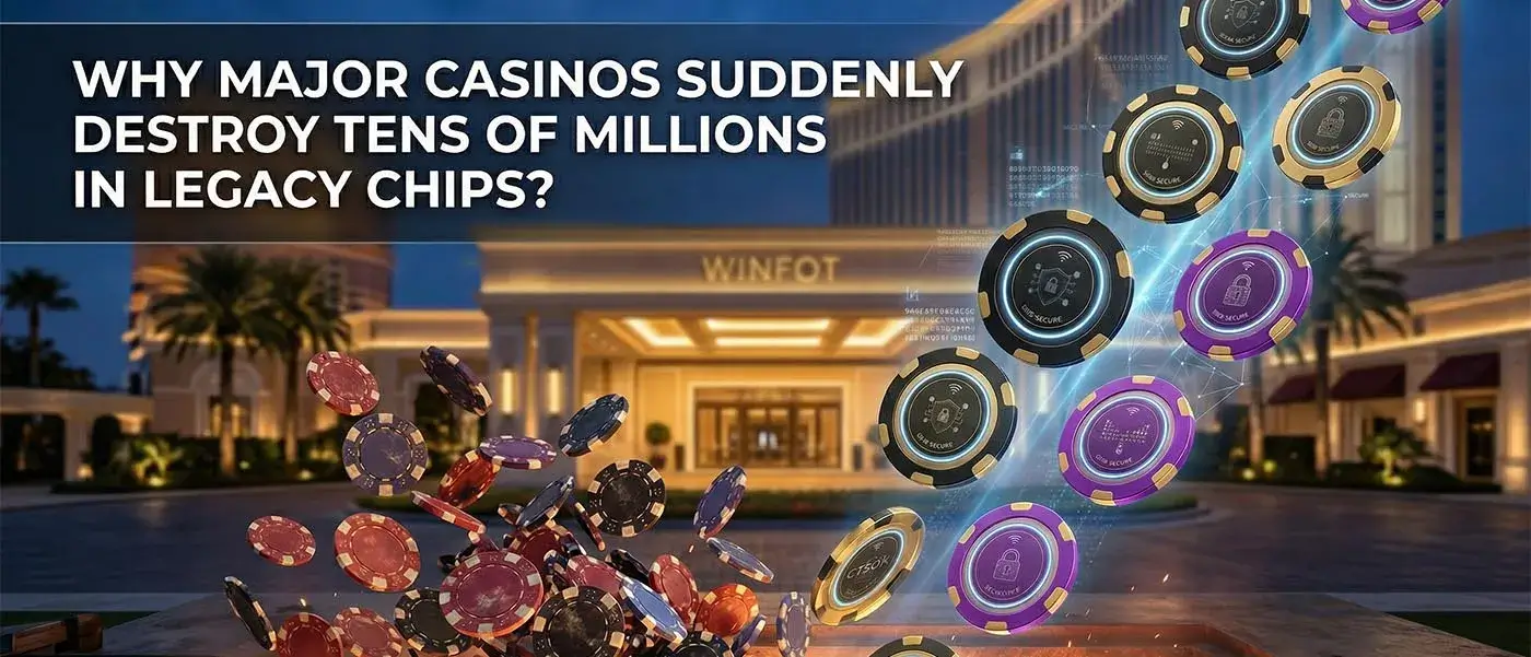 
             Why would a large casino suddenly destroy tens of millions of old chips?         