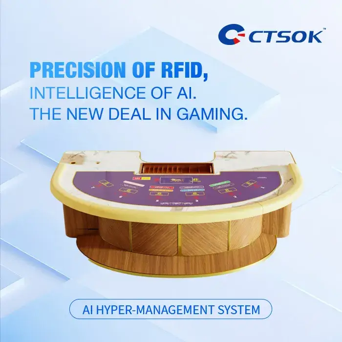 Luxury Marble AI Hyper-Management Baccarat Table - Product main image