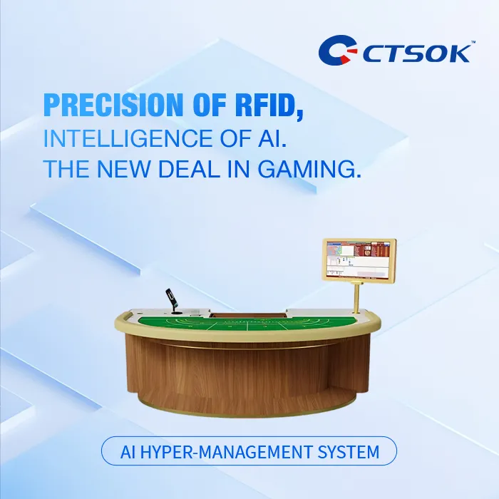 Solid Wood Baccarat Table With Digital Display