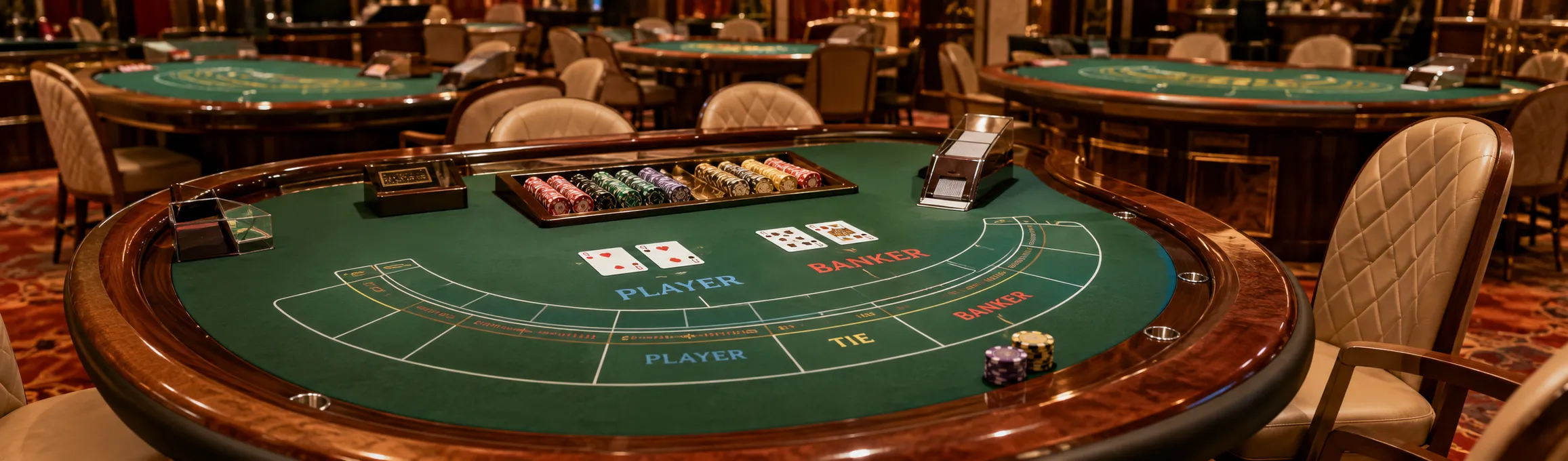 
                     Baccarat Table Types Explained: Big, Midi, Mini and Squeeze Formats                 