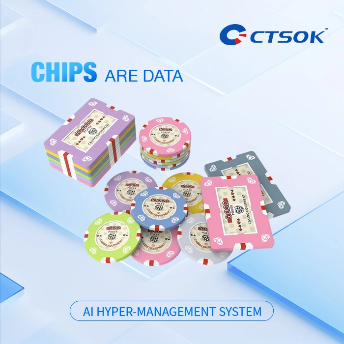 Custom Composite Poker Chips | Mixed Round & Rectangular Casino Set