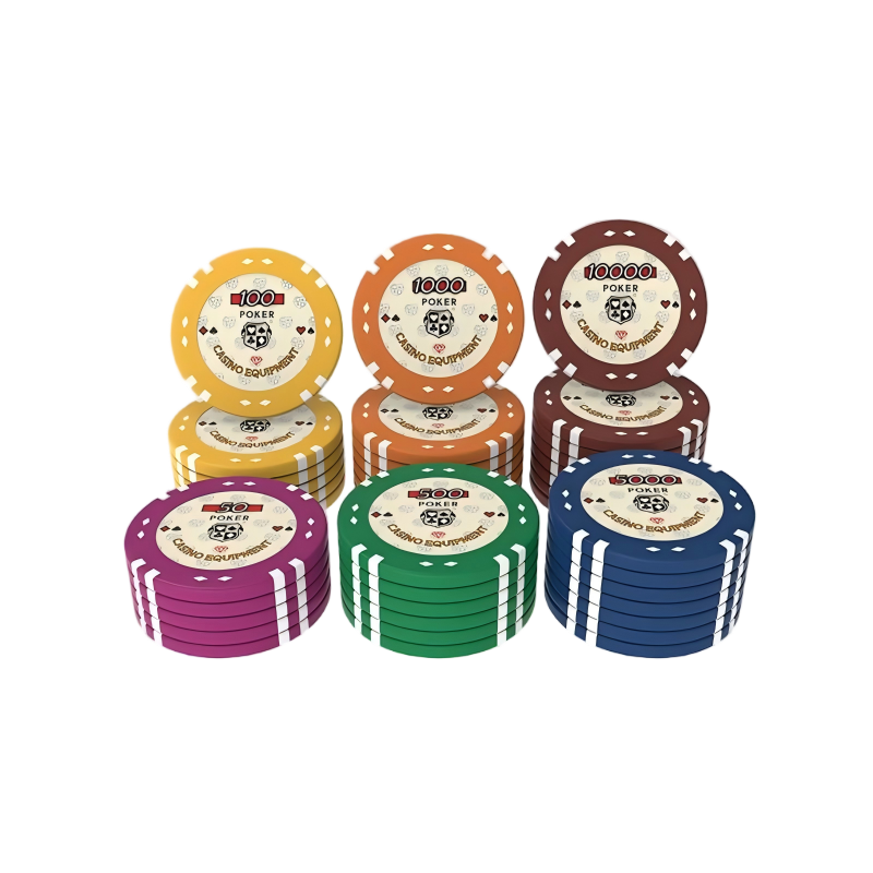 RFID 클레이 복합 포커 칩 | 멀티 데노미네이션 스마트 카지노 세트 - 이미지 2