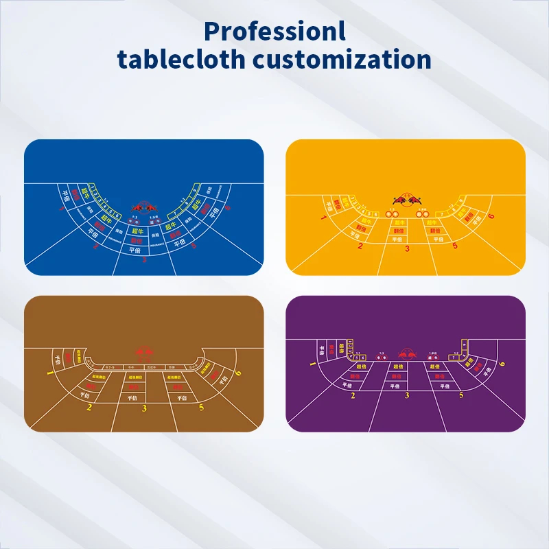 Professional Niu Niu Table Layout | Custom 8&ndash;10 Player Casino Felt - Image 2